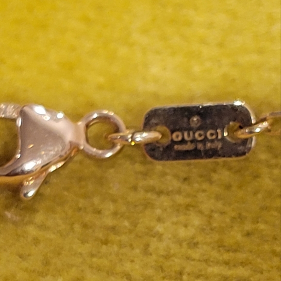 Gucci Running G 18k Gold Necklace with Topaz - Picture 8 of 9